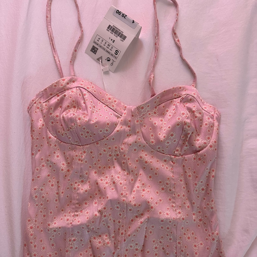 Zara Pink Floral Body Suit